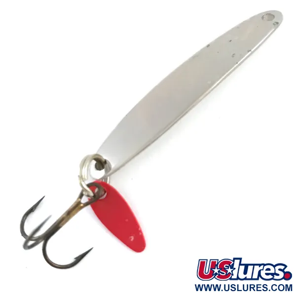 Bay de Noc Swedish Pimple Jig, Níquel / Rojo, 6g, #5313