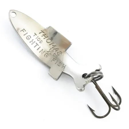 Thomas Fighting fish Cucharilla, Níquel / Azul, 7g, Patrón Escamas, #5326