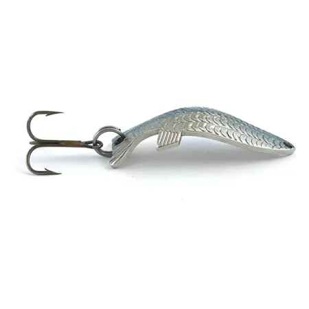 Thomas Fighting fish Cucharilla, Níquel / Azul, 7g, Patrón Escamas, #5326