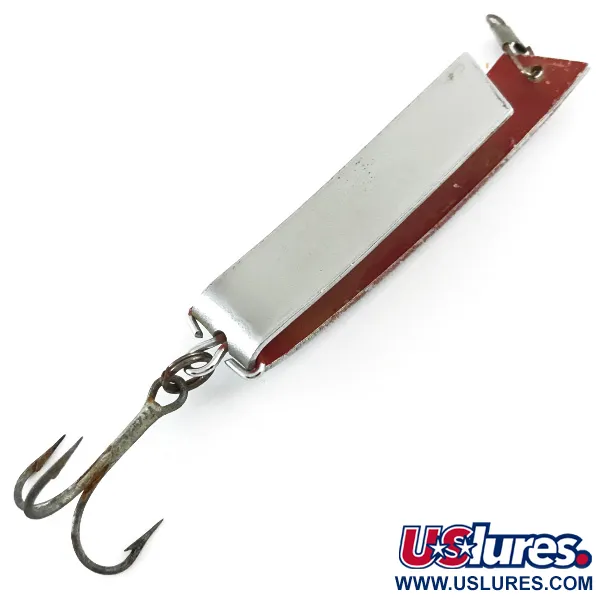 South Bend Super-Duper 509 Cucharilla, Níquel / Rojo, 11g, Forma U, #5350