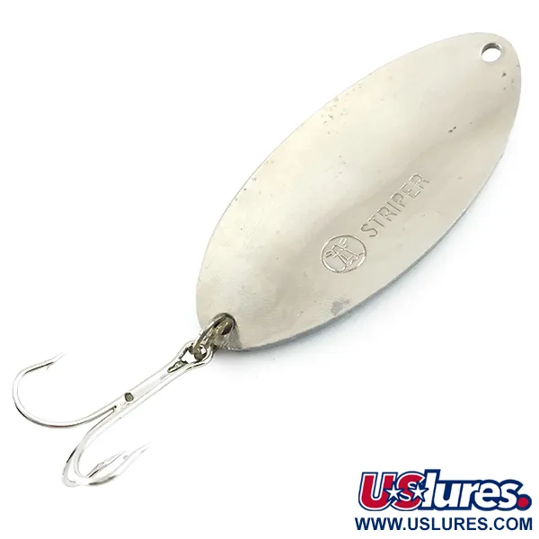 Atlantic Lures Striper Cucharilla, Blue/Nickel, 28g, Textura Panal, #5351