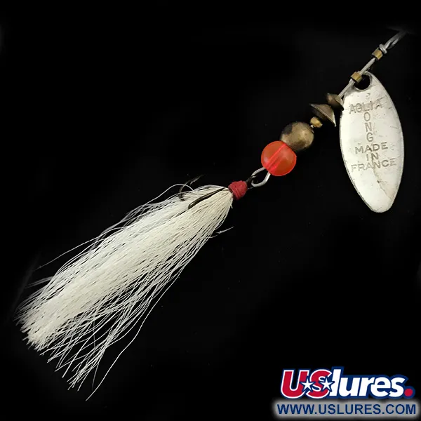 Mepps Aglia Long 0 Dressed Cucharilla, Plata, 3g, Pelo Ciervo, #5373