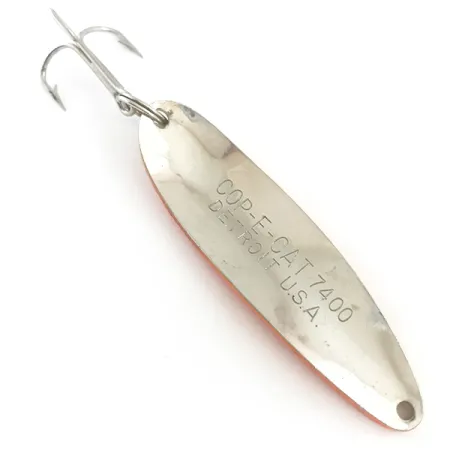 Dardevle Cop-E-Cat 7400 UV Cucharilla, Amarillo/Naranja, 19g, UV, #5389