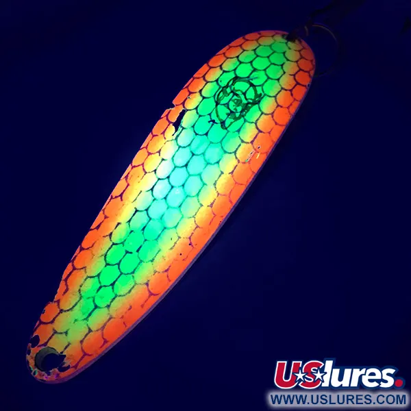 Dardevle Cop-E-Cat 7400 UV Cucharilla, Amarillo/Naranja, 19g, UV, #5389