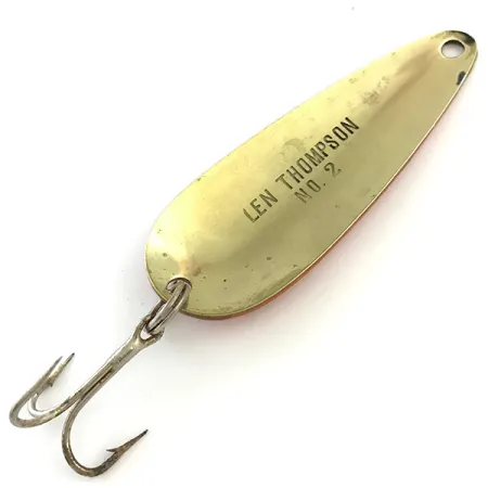 Len Thompson #2, 28g Rojo/Negro/Dorado, Cucharilla #5406