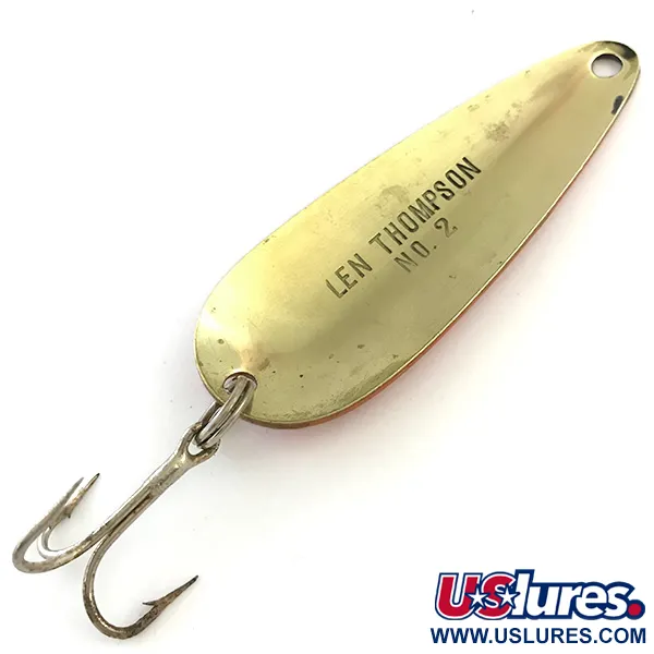Len Thompson #2, 28g Rojo/Negro/Dorado, Cucharilla #5406