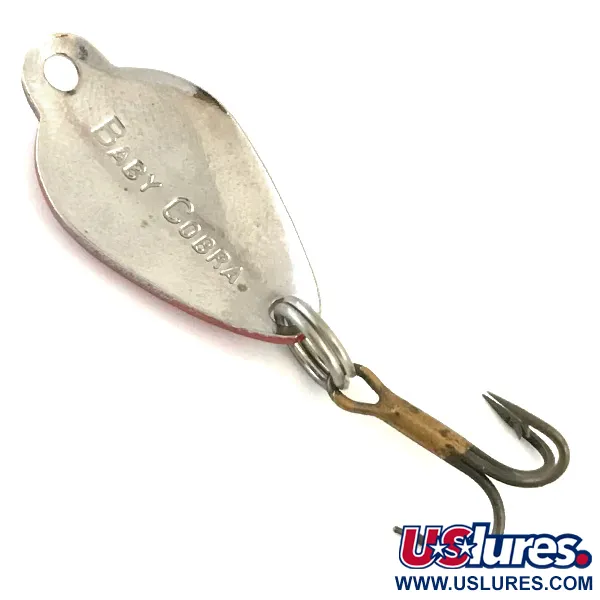 Acme Baby Cobra Cucharilla, Rojo / Blanco / Níquel, 3g, Vintage, #5414