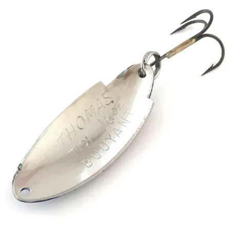 Thomas Buoyant Cucharilla, Hammered Nickel/Blue Trout, 5g, USA, #5416
