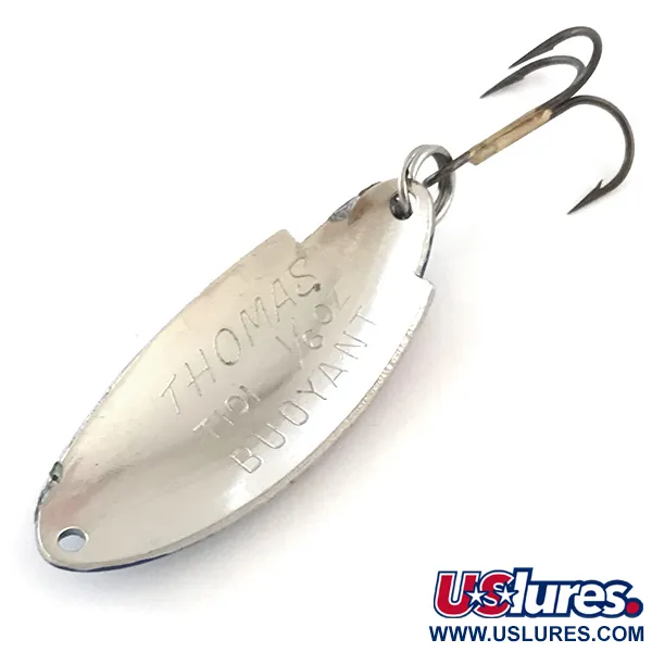 Thomas Buoyant Cucharilla, Hammered Nickel/Blue Trout, 5g, USA, #5416