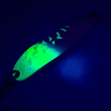 Luhr Jensen Krocodile Die #4 Cucharilla, White Pearl/Green, 19g, #5417