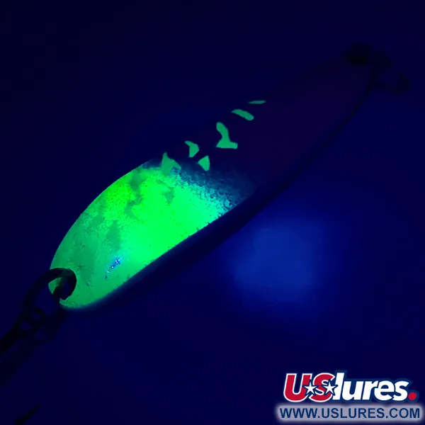 Luhr Jensen Krocodile Die #4 Cucharilla, White Pearl/Green, 19g, #5417