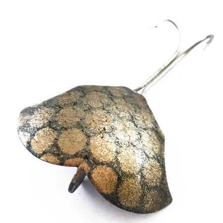 Prescott Spinner Baby Bat Cucharilla, Black / Gold, 14g, #5435