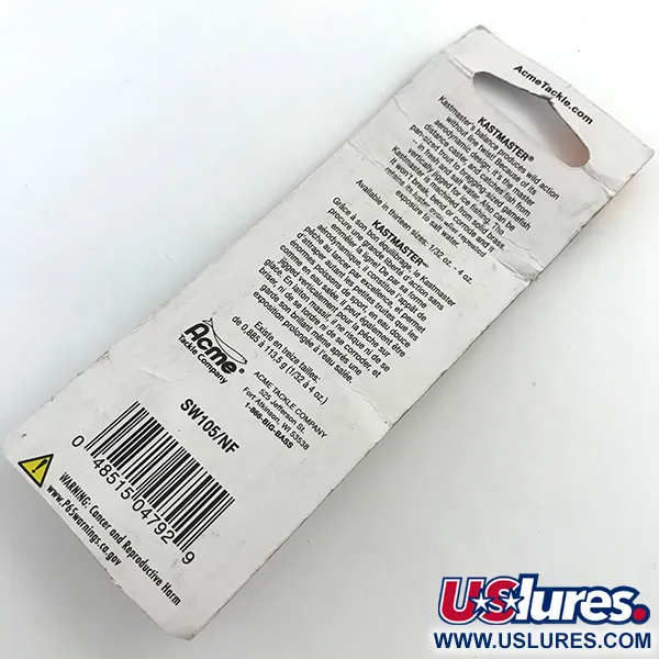 Acme Kastmaster Cucharilla, Fluorescent Red, 3.5g, reactivo UV, #5443