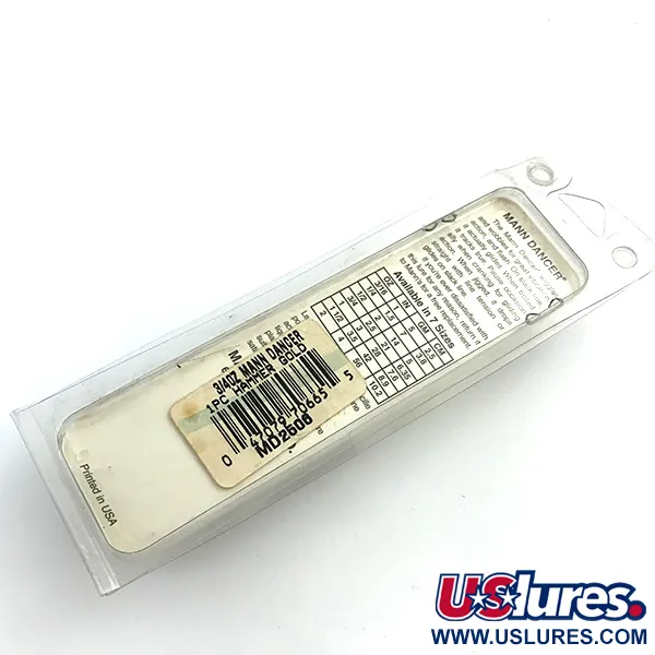 Mann's Dancer Cucharilla, Oro martilleado, 21g, Con plumas, #5458