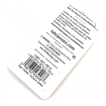 Luhr Jensen Needlefish 1, Fire Tiger, 2g, Cucharilla de curricán #5496