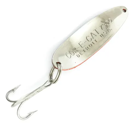 Dardevle Cop-E-Cat 7300 Cucharilla, Rojo/Negro/Níquel, 10g, Escamas, #5498