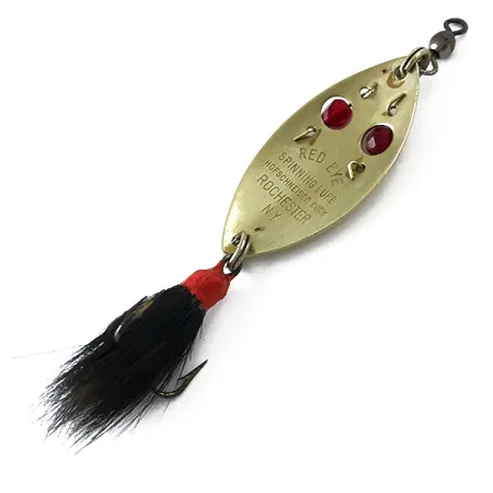 Hofschneider Red Eye Cucharilla, Oro/Rojo, 6,5g, Cuentas Cristal, #5519