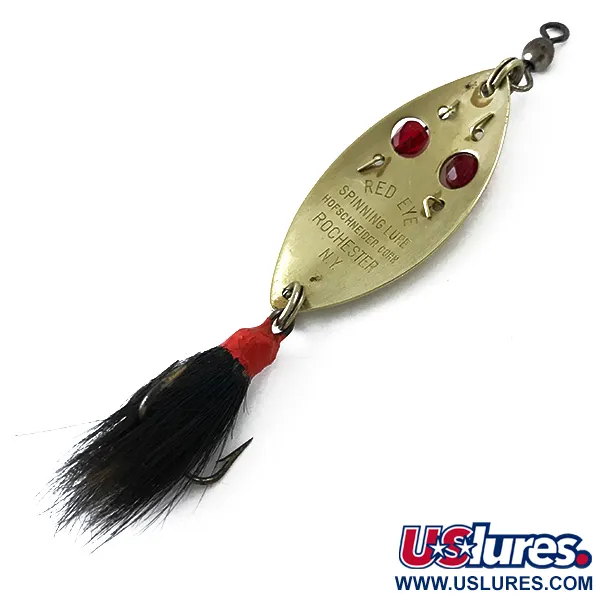Hofschneider Red Eye Cucharilla, Oro/Rojo, 6,5g, Cuentas Cristal, #5519