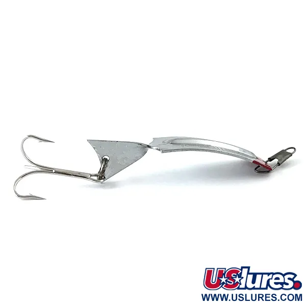 South Bend Flipit 625 Cucharilla, Níquel / Rojo, 8,5g, Tail Fin, #5520