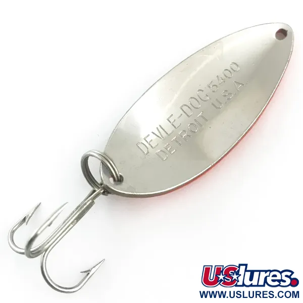 Eppinger Dardevle Devle Dog 5400 UV Cucharilla, Níquel, 18g, UV, #5532