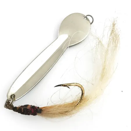 Glen Evans Loco 5 Cucharilla, Níquel Martilleado/Azul, 28g, Anzuelo #5549