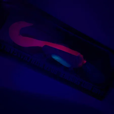 Montauk Mike's Gokai Señuelo Híbrido, Azul/Rojo, 14g, UV, #5552