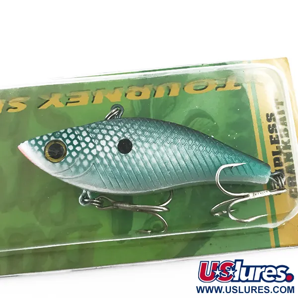 Bass Pro Shops Lipless Crankbait, Azul Claro / Rojo, 14g, Patrón Panal, #5553