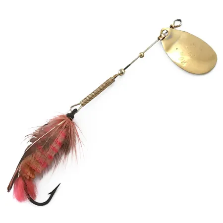 Marathon 3 Spinner, Oro, 10g, Anzuelo con Plumas, #5564