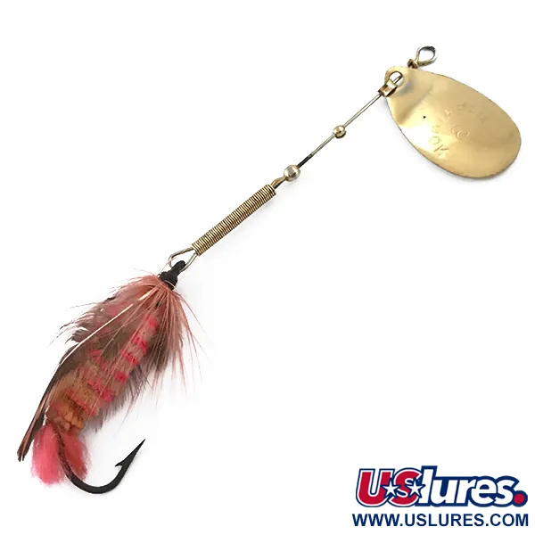 Marathon 3 Spinner, Oro, 10g, Anzuelo con Plumas, #5564