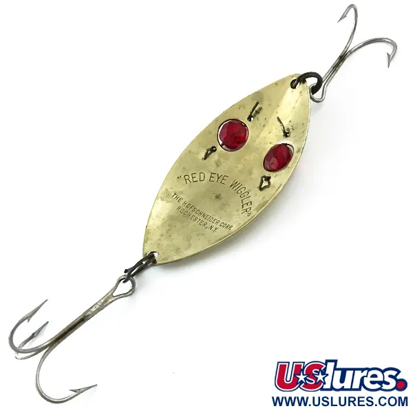 Hofschneider Red Eye Wiggler Cucharilla, Oro/Rojo, 25g, Ojos, #5565