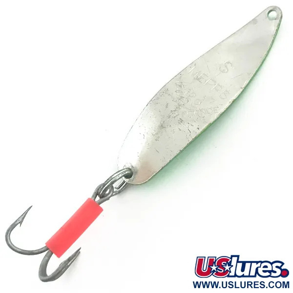 Mepps Syclops 1 Cucharilla Ondulante, Green Metallic / Plata, 12g, #5573