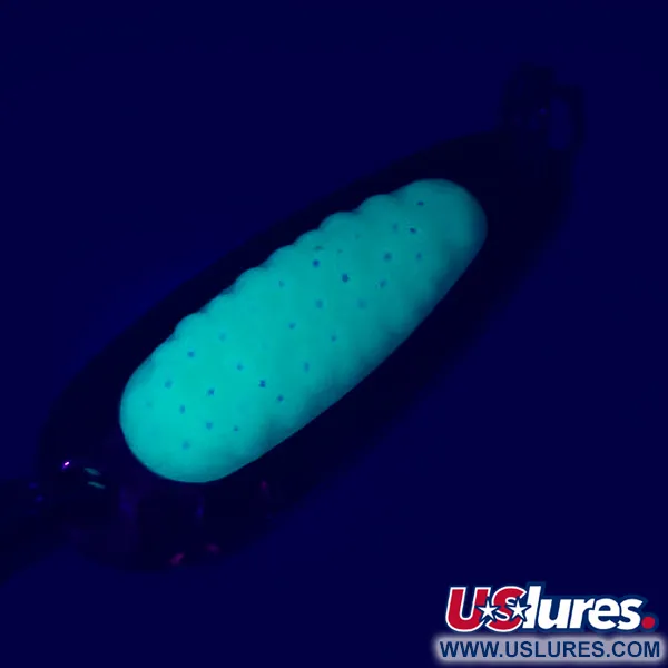 Blue Fox Pixee Cucharilla, Oro martillado/Verde, 4.5g, UV Glow, #5577