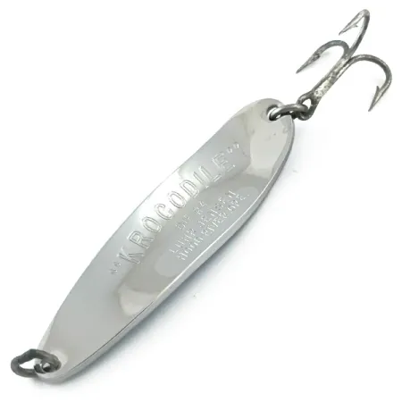 Luhr Jensen Krocodile Die #4 Cuchara, Níquel / Azul, 19g, #5599