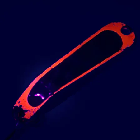 Cucharilla Luhr Jensen Hus-lure, Nickel/Orange UV Glow, 4g, #5610