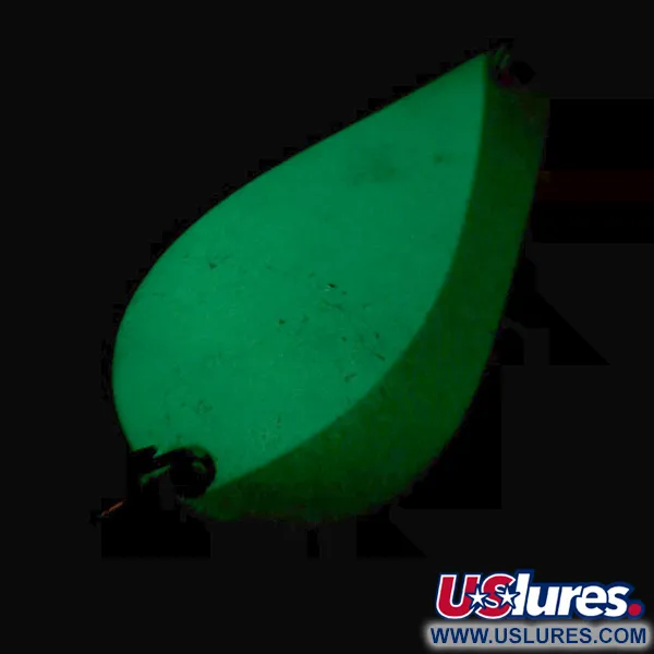 Acme K.O. Wobbler Glow Cucharilla, Blanco / Verde / Níquel, 21g, #5613