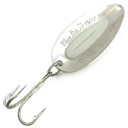 Blue Fox Pixee Cucharilla, Níquel Martilleado, 24g, Glow, #5615