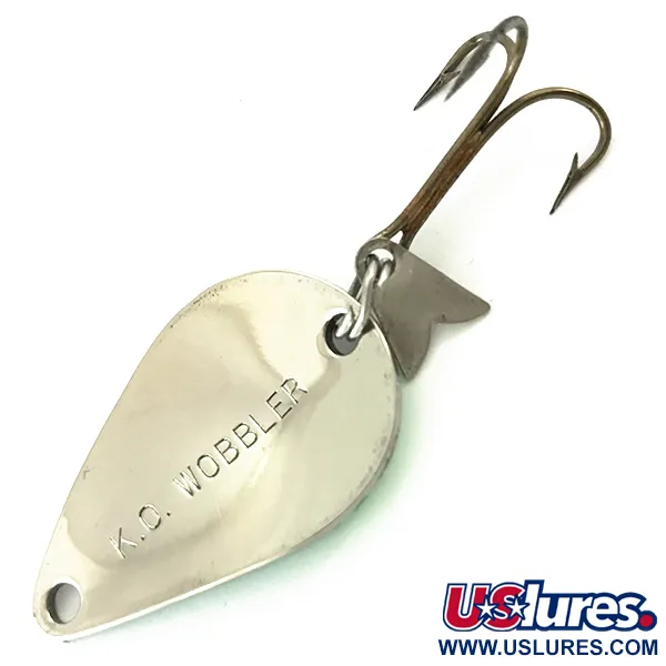 Cucharilla Acme K.O. Wobbler UV, Níquel / Verde, 7g, Sonic Tail, #5629