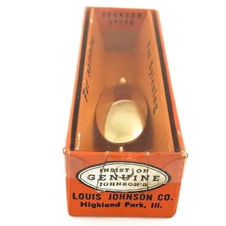 Vintage Johnson Silver Minnow Cucharilla, Dorado, 9g, Antihierbas, #5632