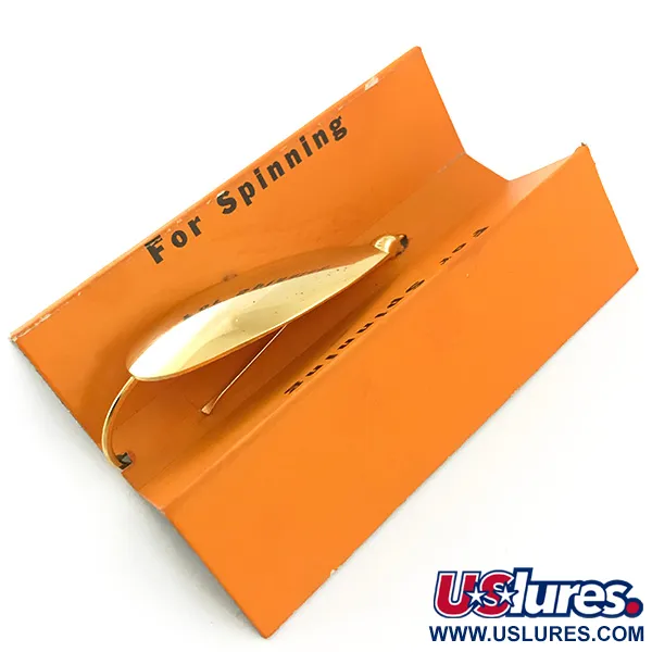 Vintage Johnson Silver Minnow Cucharilla, Dorado, 9g, Antihierbas, #5632