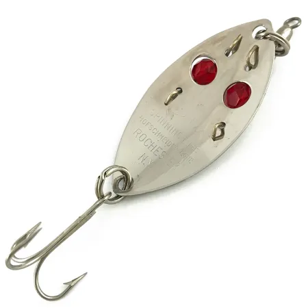 Hofschneider Red Eye junior Cucharilla, Níquel/Violeta, 10g, Ojos, #5641