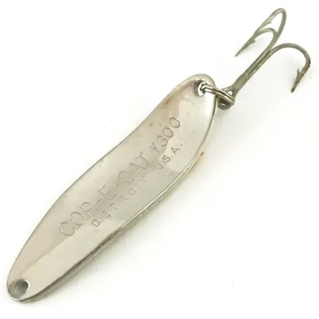 Dardevle Cop-E-Cat 7300 Cucharilla, Lucio/Níquel, 10g, Martillado, #5652