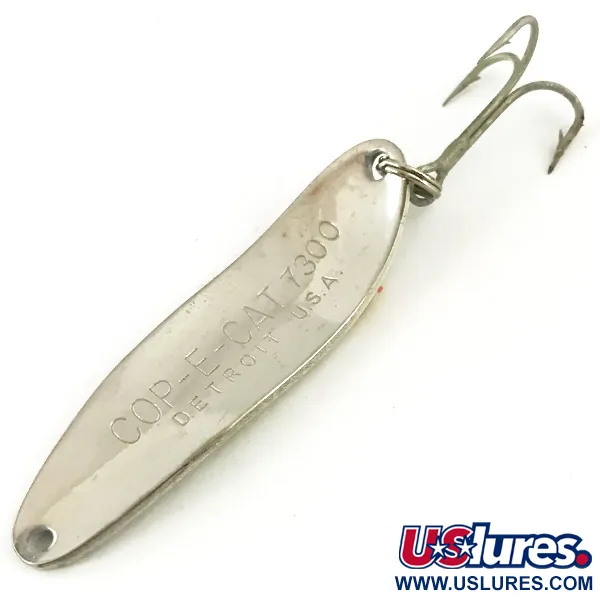 Dardevle Cop-E-Cat 7300 Cucharilla, Lucio/Níquel, 10g, Martillado, #5652