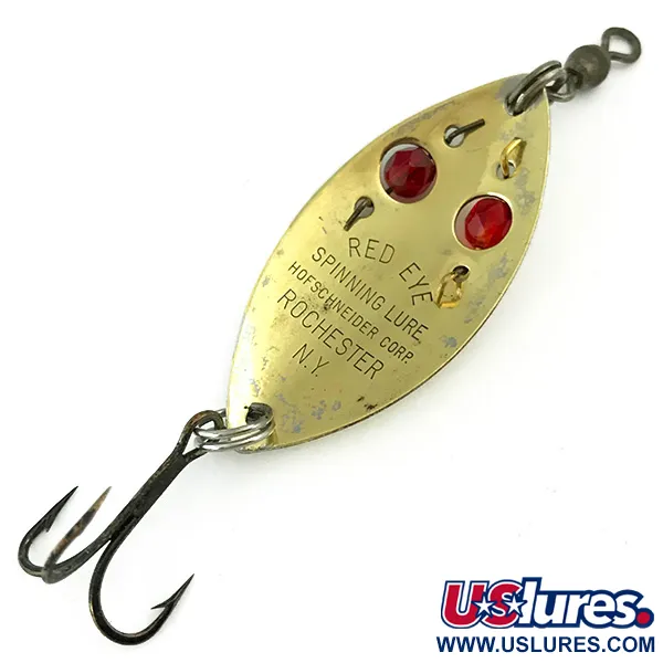 Cucharilla Hofschneider RED EYE, Oro, 6,5g, cuentas rojas, #5669