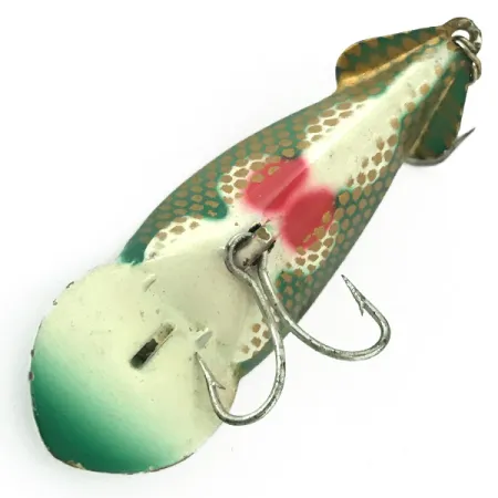 Señuelo Buck Perry Spoonplug, Verde/Blanco/Oro/Rojo, 7g, Estructura, #5670