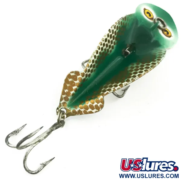 Señuelo Buck Perry Spoonplug, Verde/Blanco/Oro/Rojo, 7g, Estructura, #5670