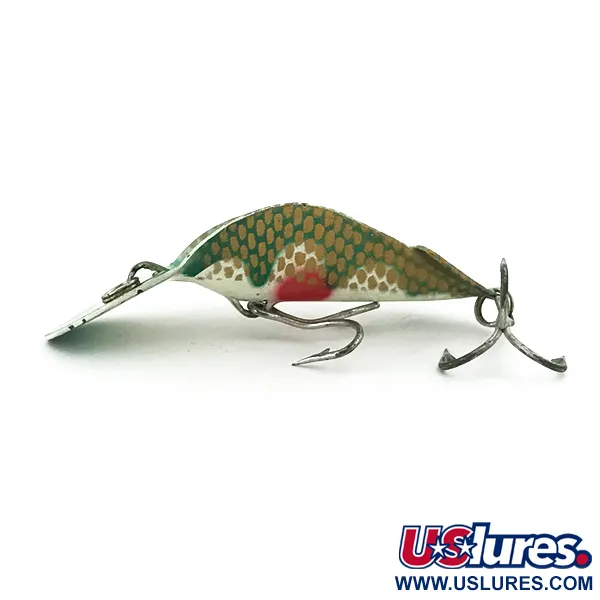 Señuelo Buck Perry Spoonplug, Verde/Blanco/Oro/Rojo, 7g, Estructura, #5670