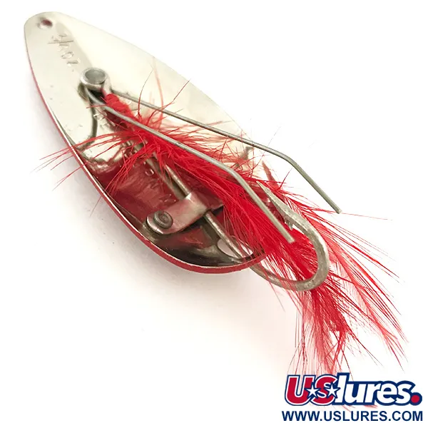 Cuchara Eppinger Weedless Dardevle Dardevlet, Rojo/Blanco/Níquel, 21g, #5680