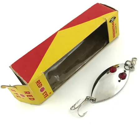 Hofschneider Red Eye Cucharilla, Níquel / Rojo, 6.5g, Ojos Cristal, #5683