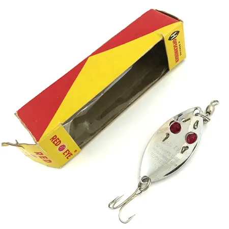 Hofschneider Red Eye Cucharilla, Níquel / Rojo, 6.5g, Ojos Cristal, #5683