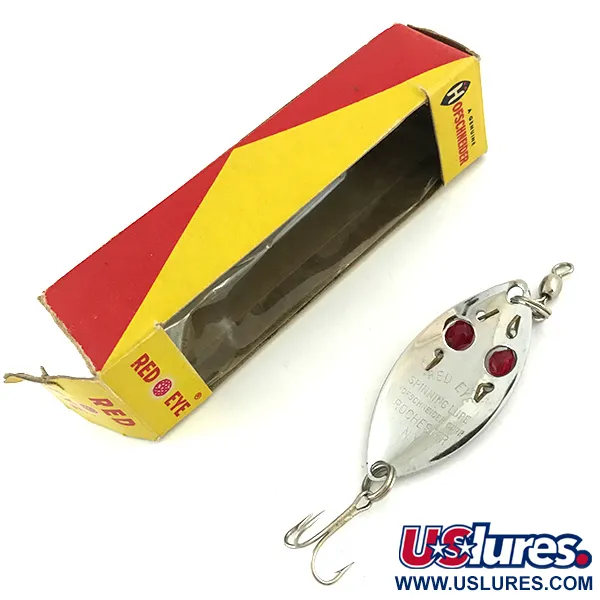 Hofschneider Red Eye Cucharilla, Níquel / Rojo, 6.5g, Ojos Cristal, #5683